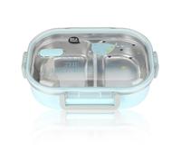 Lunch Box, 710 ml 2 Scomparti Contenitori per Pranzo per Alimenti Caldi Isolati Termicamente, Porta Pranzo Bento per Bambini Adulti, Conservazione di Alimenti Caldi(Blu)