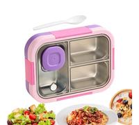 Lunch Box 720 ml a tenuta stagna multi-scomparto con contenitore per salse | Contenitore grande per il pranzo per bambini, per la preparazione di snack, per donne, uomini, ragazze, ragazzi, cucina