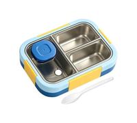 Lunch Box 720ml in acciaio ermetico multi-scomparto | Contenitore per alimenti per la scuola, per snack, pasti, cucina, scuola, ufficio, lavoro, viaggi, campeggio, picnic