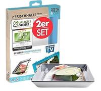 Lunch Box Click & Fresh - Contenitore Ermetico per Alimenti BPA Free Set 2 Pezzi - Porta Pranzo Ermetico per Microonde, Lavastoviglie, Freezer e Frigorifero