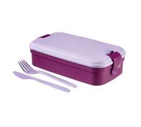 Curver Lunchbox mit Besteck Lunch Box, Lilla, 23.5 x 13.5 x 6.3 cm