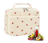 Lunch Box - Cute Corduroy Insulated Lunch Bag | Corduroy Lunchs Tote Bags | Thermal Reusable Food Container, Leak-Proof Portable Holder For Picnic, Office, Beach, Travel, School, Kids, Men & Women