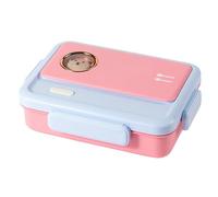 Lunch Box, Food Container, Stainless Steel Portable with Airtight Lid and Multifunction Compartments Salad, Sandwich, Meals, Ideal for Men, Women, Kids 10.4x7.6x2.9 Inches
