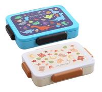 Lunch Box for Kids, 5 Compartment Leak Proof Snackle Container, Durable Kitchen Tableware Perfect Sea, Summer, Commuting, Long Drives, Sports, Travel, Work, Picnic, and Beach, 9.84x7.48x1.97 Inch,