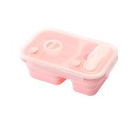 Lunch Box in silicone - Contenitore pieghevole per alimenti | Pareti divisori in silicone | Contenitore per il pranzo pieghevole per adulti, contenitore per insalata a prova di perdite, contenitore
