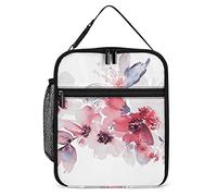 Lunch Box isolato Fiore dell' Rosa Borsa per il pranzo portatile Riutilizzabile Piccolo portapranzo per uomo Donna Lavoro Ufficio Picnic Viaggio