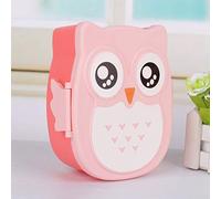 Lunch Box Kids Plastica Portatile Cartoon Gufo Lunch Box Food Safe Microonde Storage Container