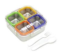 Lunch Box Leakproof - Stainless Steel Microwave Safe Compartment Box