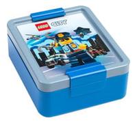 Lunch Box LEGO City, Scatola per il pranzo blu/Argento