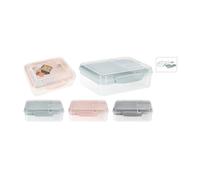 Lunch Box Multi-Scomparti Con Contenitore Per Condimenti - Bento Box - Panino