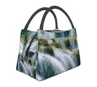 Lunch Box per donne e uomini, borsa termica per il pranzo, cascata, risorse idriche, riutilizzabile, per lavoro, ufficio, viaggi