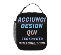Lunch Box Personalizzata - Il Tuo Con Foto Testo Nome Borsa Termica Personalizzate, Porta Pranzo&Borsa Porta Pranzo Per Adulti E Bambini, Idea Regalo Natale, Compleanno, Scuola
