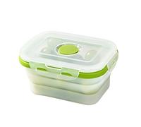 Lunch box pieghevole, adatto a microonde/congelatore, lunch box pieghevole a prova di perdite for la preparazione dei pasti, viaggi, picnic(800ML)