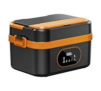 Lunch box riscaldato portatile, 1,5 litri, riscaldamento rapido da 60 W, funzione timer ricaricabile da 18000 mAh for ufficio, guida, viaggi, attività all'aperto e picnic
