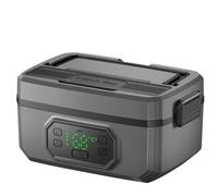 Lunch Box Riscaldato Senza Fili, Lunch Box Elettrico, Scaldavivande Portatile, Leggero, A Riscaldamento Rapido, Grande Capacità, Ricaricabile, Senza Fili, A Prova Di Perdite, Per Ufficio(1600ml)