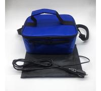 Lunch box riscaldato USB portatile con cerniera, scaldavivande per ufficio,