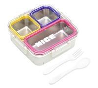 Lunch Box - Stainless Steel Lunch Container Divided Compartments Storage