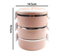 Lunch Box Termico con Anello in Silicone e Guarnizione a Spirale per Alimenti Fr
