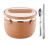 Lunch Box Termico, Facile Da Pulire, Acciaio Inossidabile, Contenitori Lunch Box Con Utensile, Contenitore Multi Scomparti A Tenuta Stagna, Portatile E Versatile, Per Lavoro, Scuola, Campeggio, Adulti