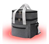 Lunch Boxes For Men - Insulated Double Layer Waterproof Reusable Tote | Features A Spacious Double-layer Compartment With Thick Thermal Insulation To Keep Your Meals Hot Or Cold Throughout Long