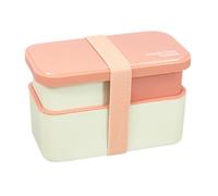 Lunch Containers | 1450ml Leak-Proof 2-Tier Stackable Bowl | Food Container With Removable Utensil Set & Sealing Strap | For Work School College Picnic Outdoor