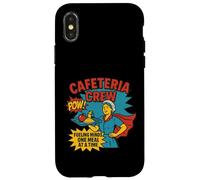 Lunch Lady School Cafeteria Crew - Arte dei fumetti divertente Custodia per iPhone X/XS