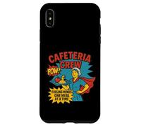 Lunch Lady School Cafeteria Crew - Arte dei fumetti divertente Custodia per iPhone XS Max