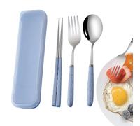 Lunch Utensil Set, Travel Utensils Stainless Steel |Camping Flatware Sets | Stainless Steel Flatware For Home Wedding Party Picnic Outdoor College Travel Daycare Road Trip,