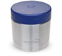 LunchBots - Contenitore termico in acciaio inox a bocca larga, con coperchio ventilato, mantiene il cibo caldo o freddo per ore, a prova di perdite, ideale per zuppe, 453,6 g, colore: blu navy