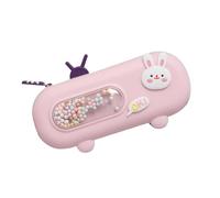 LUNCHS Astuccio Spazio Di Archiviazione A Tre Strati Astucci Facile Da Aprire E Chiudere Adatto Alla Figlia Come Regalo Per Il Rientro A Scuola(Pink)