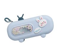 LUNCHS Astuccio Spazio Di Archiviazione A Tre Strati Astucci Facile Da Aprire E Chiudere Adatto Alla Figlia Come Regalo Per Il Rientro A Scuola(Blu)