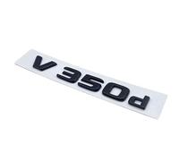 LUNCHS Lettere 3D V250d V300d NIGHT EDITION ABS Emblema compatibile for Mercedes Benz Classe V W447 Parafango for auto Badge Targhetta Logo Adesivo (Color : Glossy black V350d)