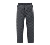LUNCHS Pantaloni da Neve Jolly, Pantaloni Impermeabili Foderati in Pile Unisex, Pantaloni Sportivi con Fondo Caldo per Uomo e Donna (XL,Gray-B)