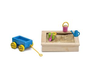 Lundby 60.5096.00 - zandbakset, minipoppen met accessoires