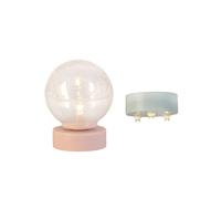 LUNDBY Accessori per la casa delle bambole, lampada per casa delle bambole | Lampada in miniatura per casa delle bambole a LED, 3 faretti, lampada da terra glitterata, , spegnimento automatico in 15