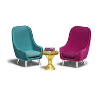 Lundby Bambole Casa Blu & Rosa Poltroncina Set Miniatura Mobili Soggiorno 1:18