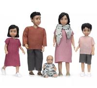 Lundby Bambole Casa Jamie Famiglia Mum Papà Con 2 Bambini E Moderno People 1:18