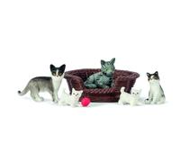 Lundby Casa Delle Bambole Animale Domestico Set Cat Family Con Gattini E Cestino