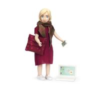 Lundby Casa Delle Bambole Donna Con Laptop, Mobile Phone & Computer Borsa Camice