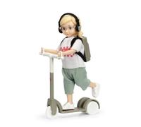 Lundby Casa Delle Bambole Ragazza Con Zaino Scooter E Cuffie 1:18