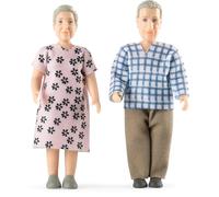 LUNDBY Set delle bambole - Charlie nonni, statuette per casa delle bambole - figure per la famiglia delle bambole - Accessori per casa delle bambole di alta qualità - 2 bambole a partire dai 3 anni