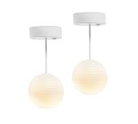 LUNDBY Set di illuminazione per casa delle bambole, 2 pezzi, accessori per la casa delle bambole, lampada a sfera, alimentata a batteria, per casa in miniatura, set di accessori per bambole 1:18