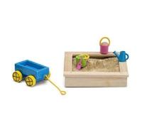 Lundby Småland 1:18 Bambole Casa Giardino Accessori Sabbionaia Sabbiera Play Di