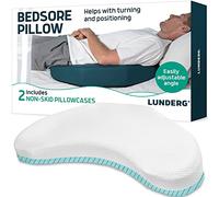 Lunderg Cuscino a cuneo di posizionamento per piaghe da decubito, con 2 federe antiscivolo e pendenza regolabile, cuscino per ulcere da pressione per prevenire le ferite da letto, rimane sul lato e