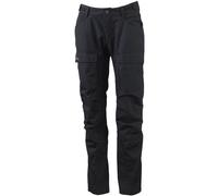 Lundhags Authentic II Ws Pant Short/Wide, pantaloni da trekking, donna, nero D22 BLACK