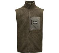 Lundhags Flok Wool Pile Gilet, strato intermedio, uomo, verde S(48) Forest Green