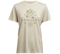 Lundhags Järpen Printed T-shirt, t-shirt, donna, bianco 42(XL) Chalk White