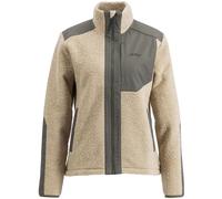 Lundhags Saruk Wool Pile Mid Full Zip, strato intermedio, donna, beige 42(XL) sand