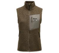 Lundhags Flok Wool Pile Vest, strato intermedio, donna, verde 34(XS) Forest Green