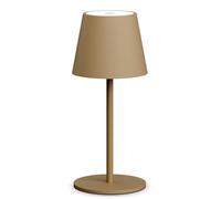 lundwa lampade da tavolo LED a batteria dimmerabile, 26cm(Cachi) | lampada da campeggio 5000mAh, batteria ricaricabile, 3W 3000K, lampada da tavolo da esterno IP54 per camera da letto